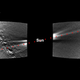 Combined images from WISPR, revealing Mercury, Venus, Earth and part of the Milky Way galaxy. The dust ring perfectly aligns with Venus’s orbit, as shown by the red dots.